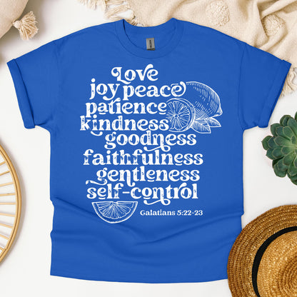 Love Joy Peace Patience Kindness Goodness Faithfulness Gentleness Self-control Galatians 5.22-23 01