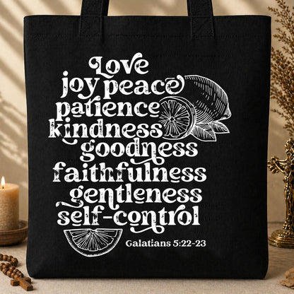Love Joy Peace Patience Kindness Goodness Faithfulness Gentleness Self-control Galatians 5.22-23 01