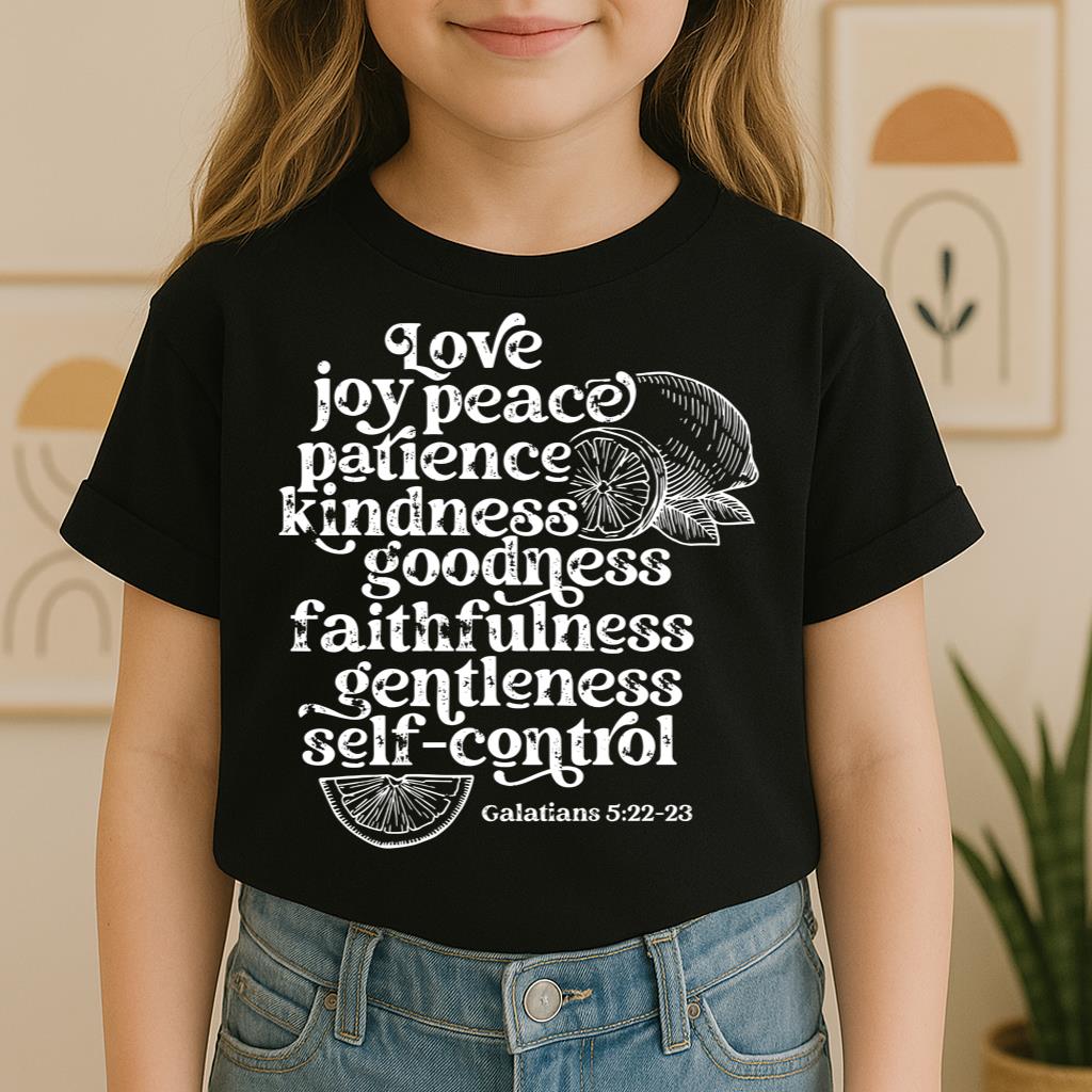 Love Joy Peace Patience Kindness Goodness Faithfulness Gentleness Self-control Galatians 5.22-23 01