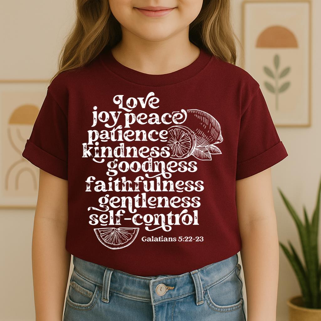 Love Joy Peace Patience Kindness Goodness Faithfulness Gentleness Self-control Galatians 5.22-23 01