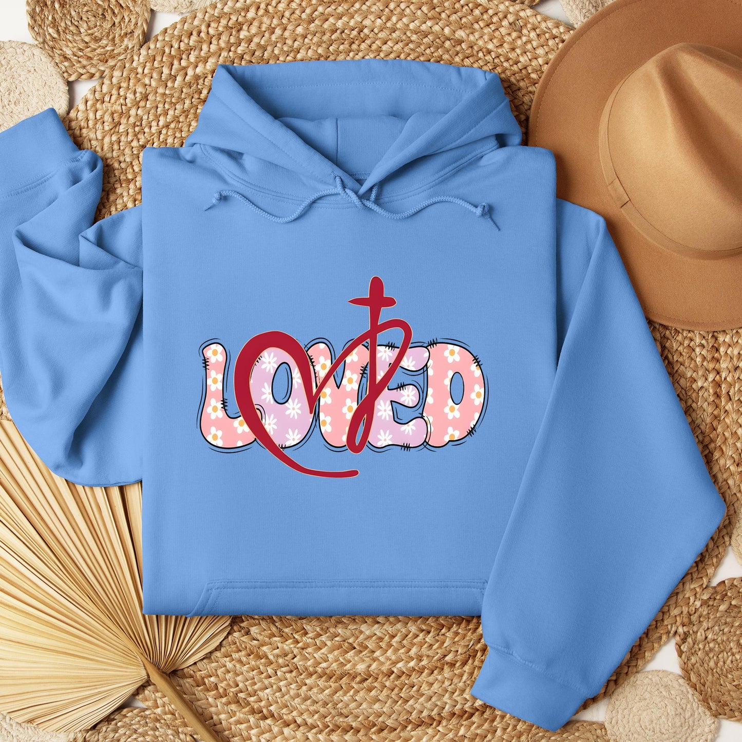 Loved Floral Cross