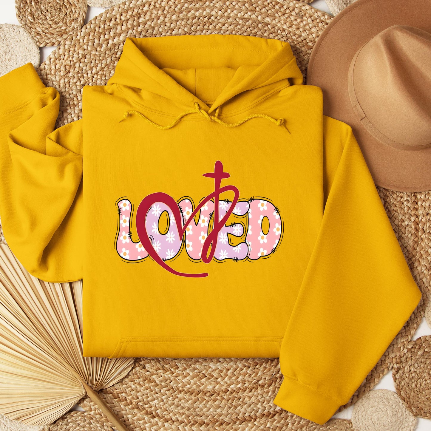 Loved Floral Cross