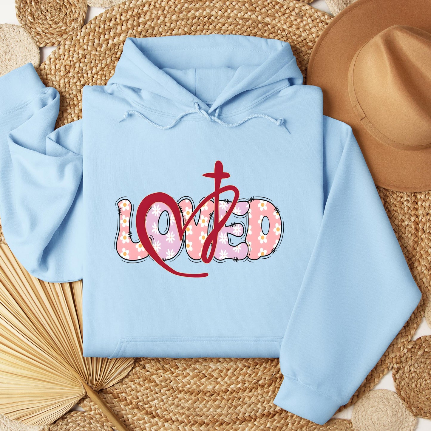 Loved Floral Cross