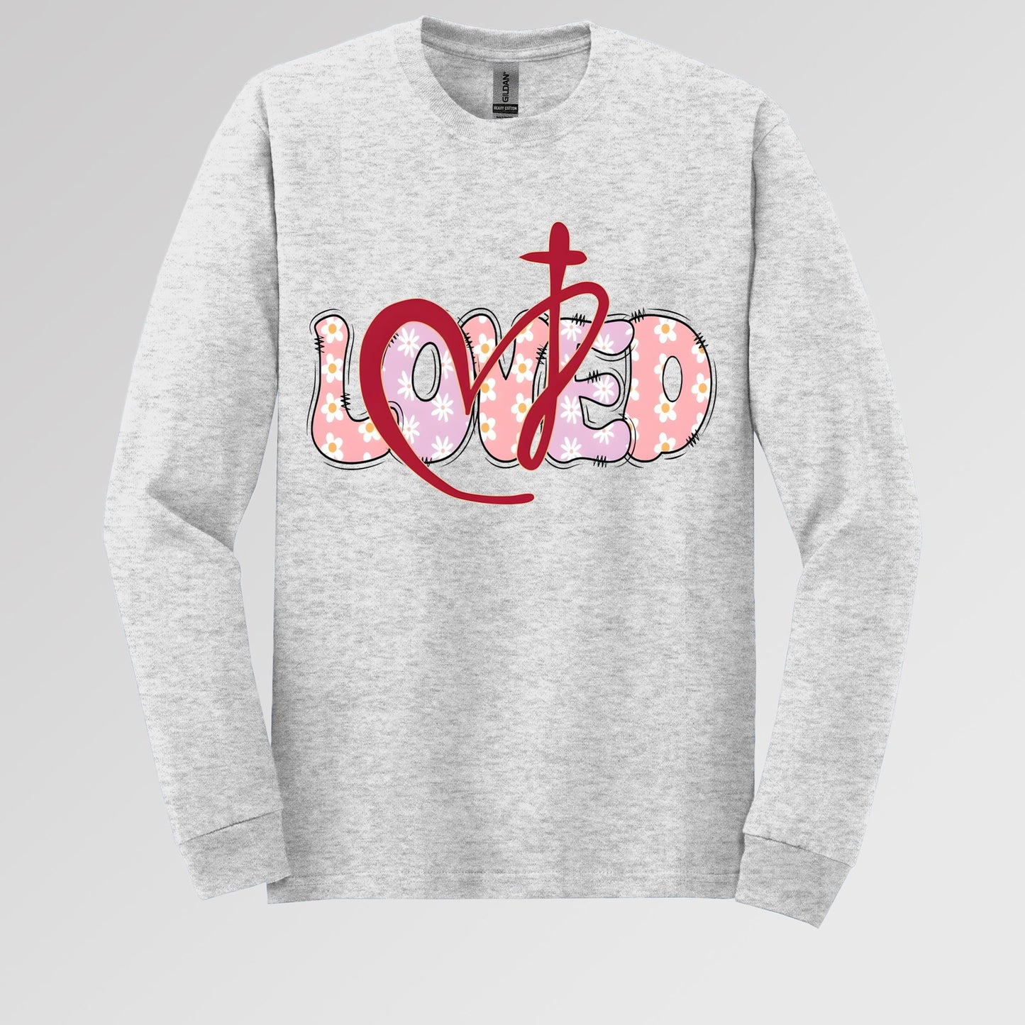 Loved Floral Cross