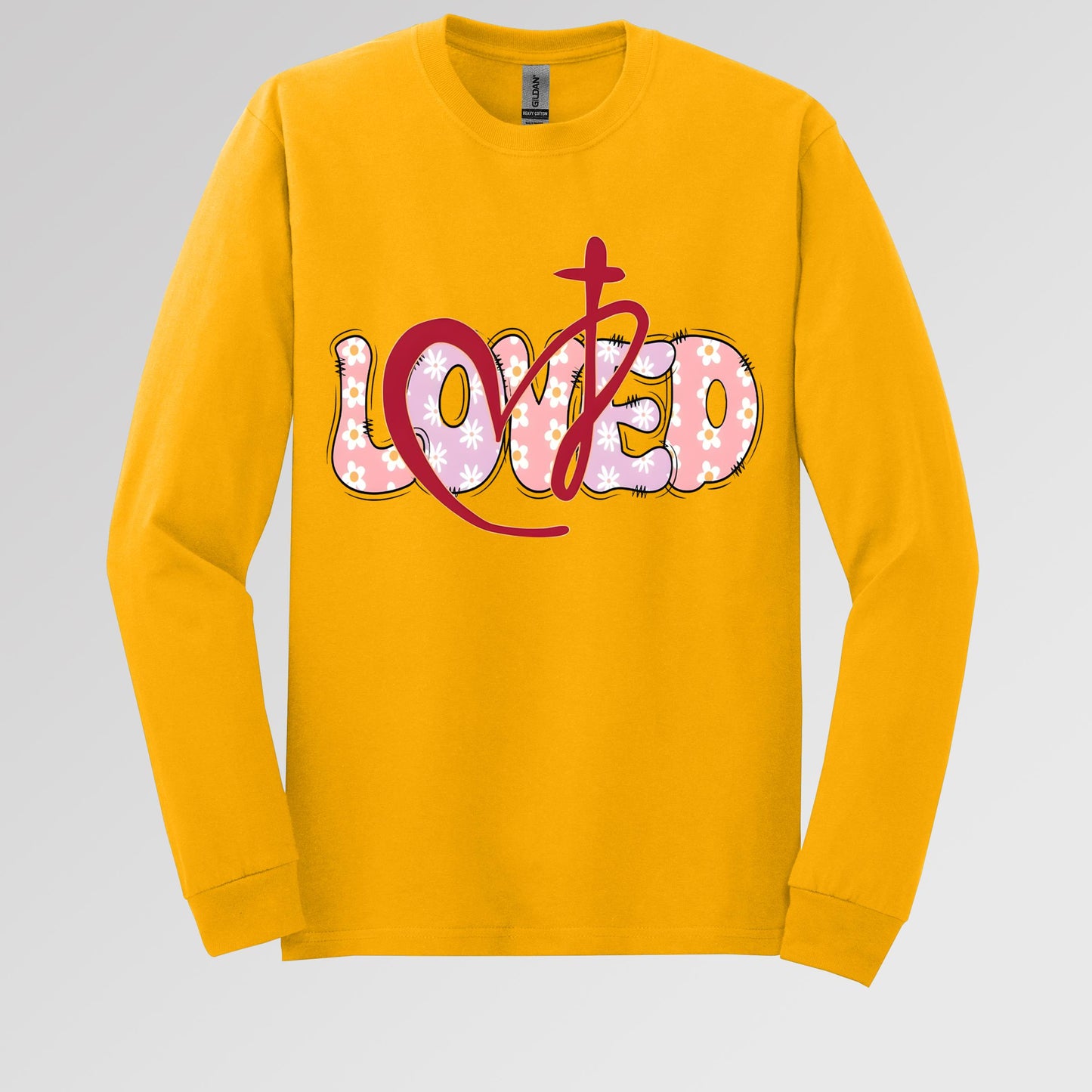 Loved Floral Cross