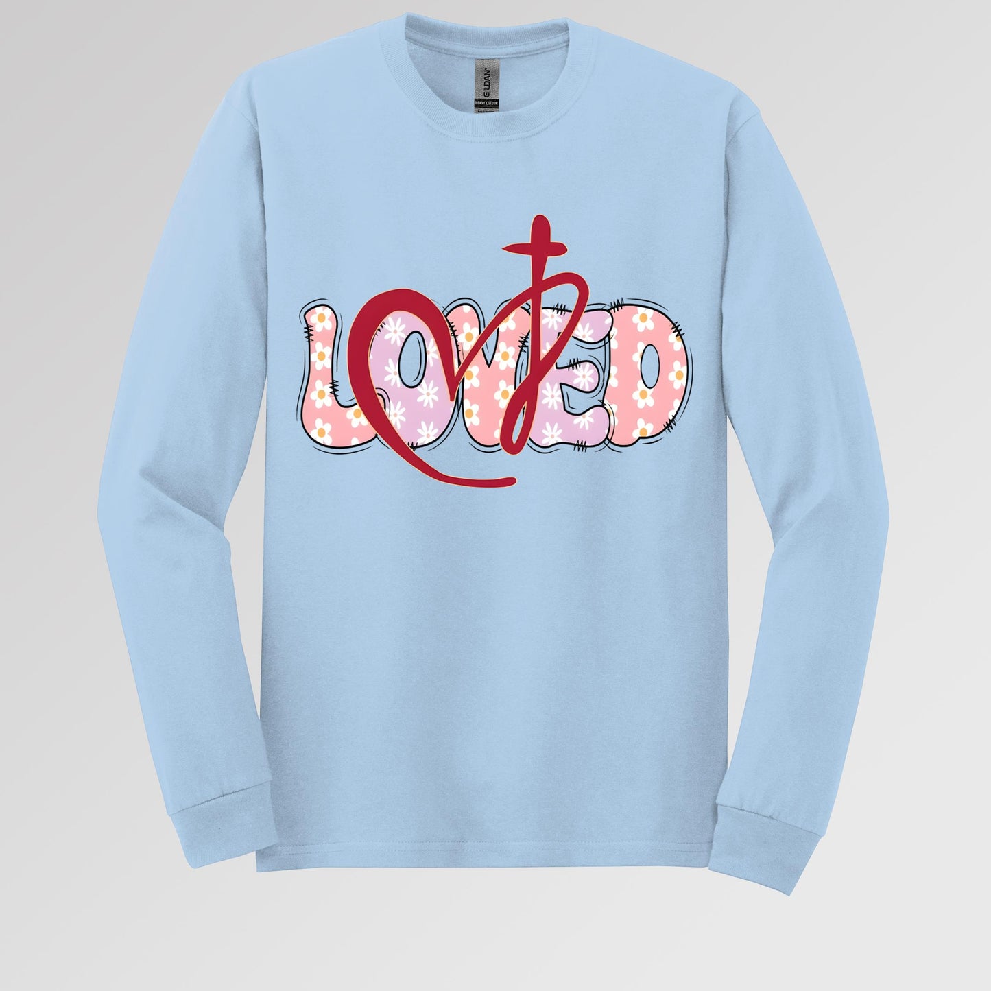 Loved Floral Cross