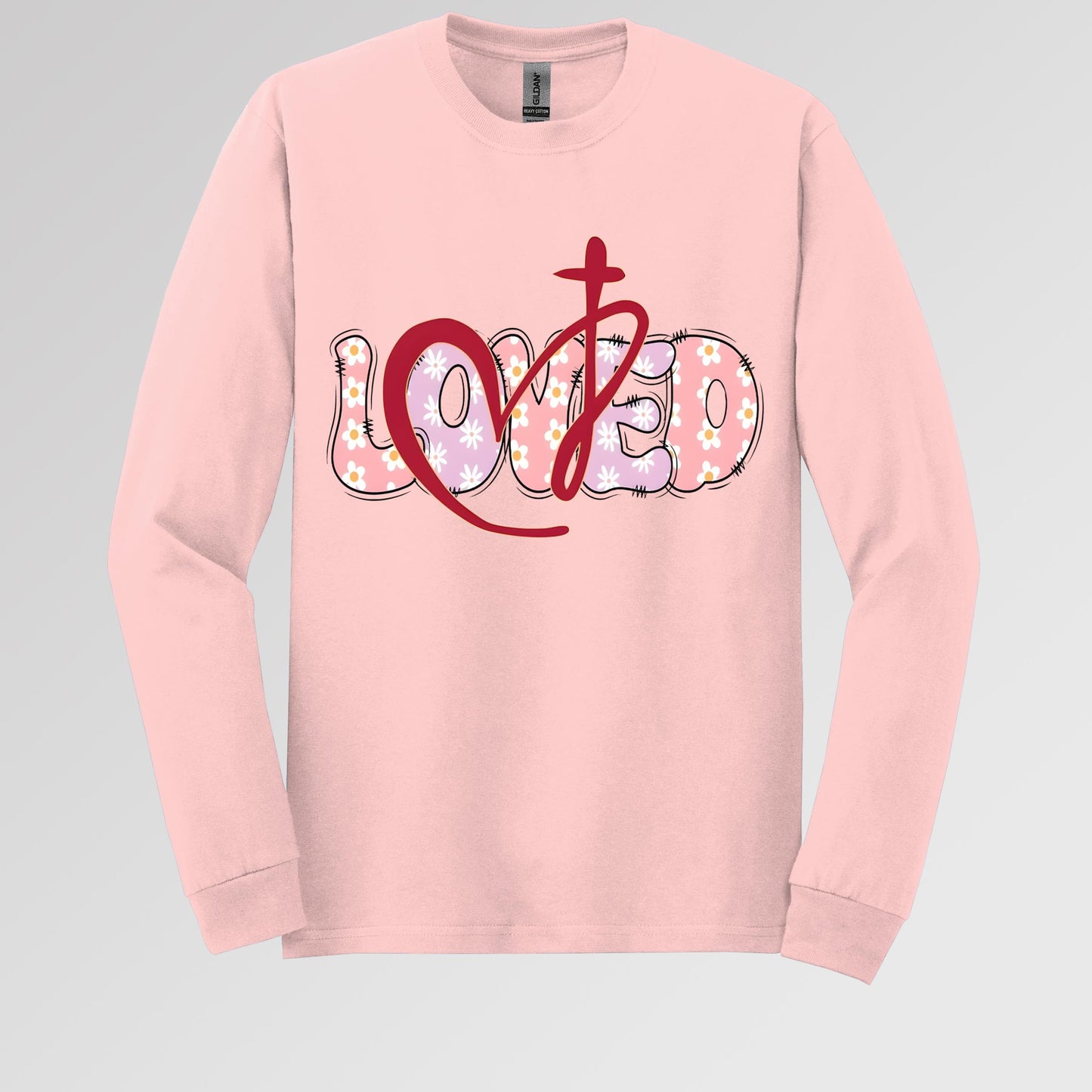 Loved Floral Cross