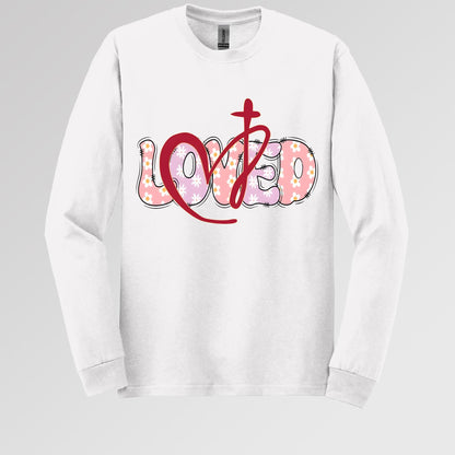 Loved Floral Cross