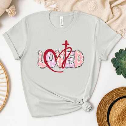 Loved Floral Cross