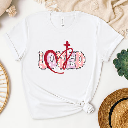 Loved Floral Cross