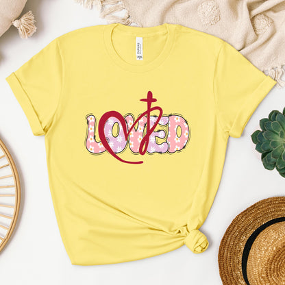 Loved Floral Cross