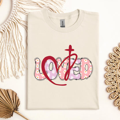 Loved Floral Cross