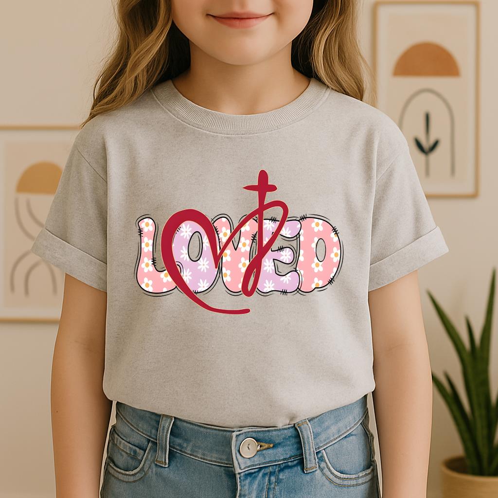 Loved Floral Cross