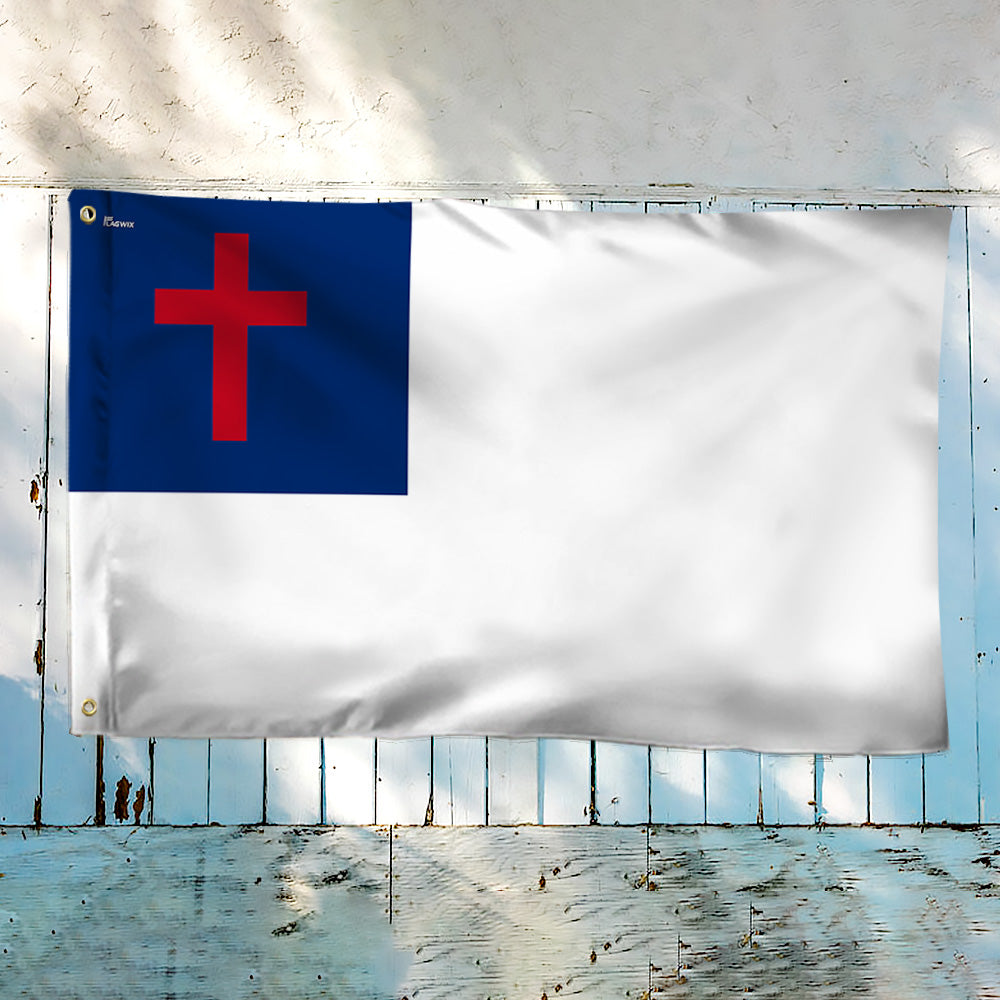 Christian Flag Grommet Flag – A Symbol of Faith and Devotion 🕊️
