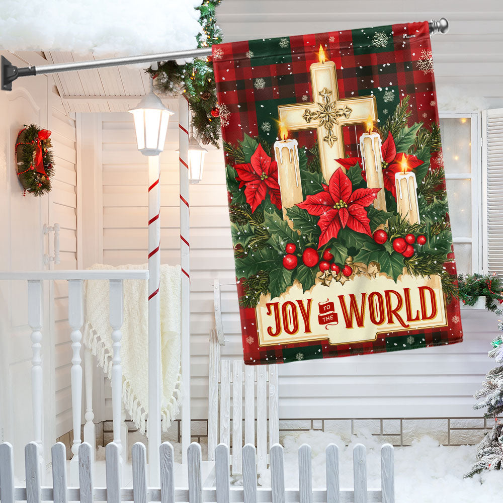 Joy To The World Keep Christ In Christmas Flag