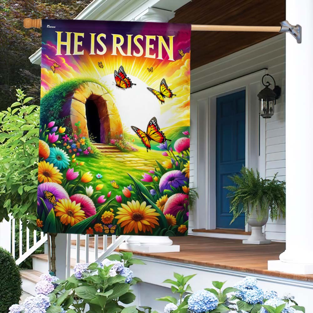 FLAGWIX  Easter Day Resurrection of Jesus He Is Risen Flag