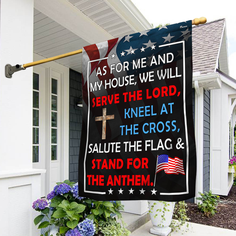 FLAGWIX Patriotic Flag As For Me And My House We Will Serve The Lord Flag
