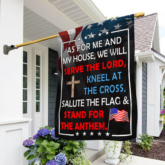 FLAGWIX Patriotic Flag As For Me And My House We Will Serve The Lord Flag