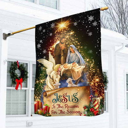 Jesus Christmas Flag Jesus Is The Reason For The Season Christmas Flag