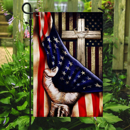 Christian Cross Flag - Faith-Inspired Gift for Spiritual Decor & Patriotic Pride