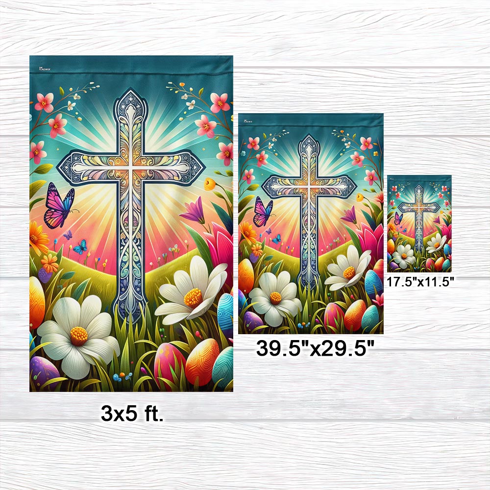 FLAGWIX  Easter Christian Cross Resurrection of Jesus Flag