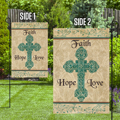 Jesus Flag Faith Hope Love Cross Flag
