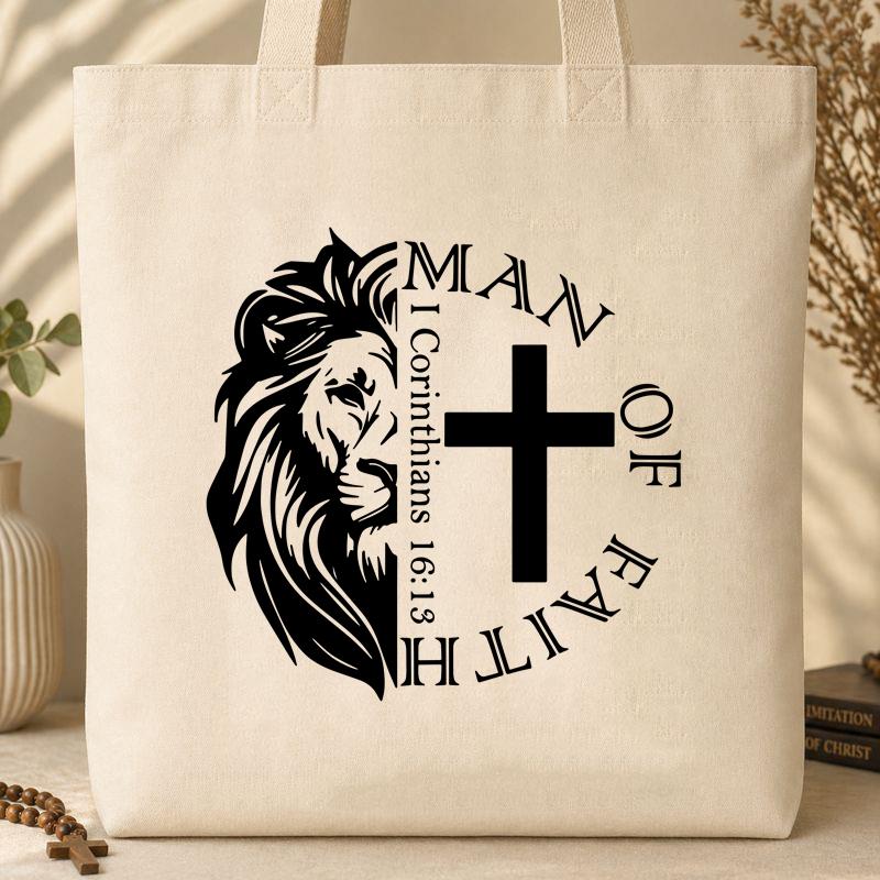 Man Of Faith 1 Corinthians 16.13 01 Tote Bag