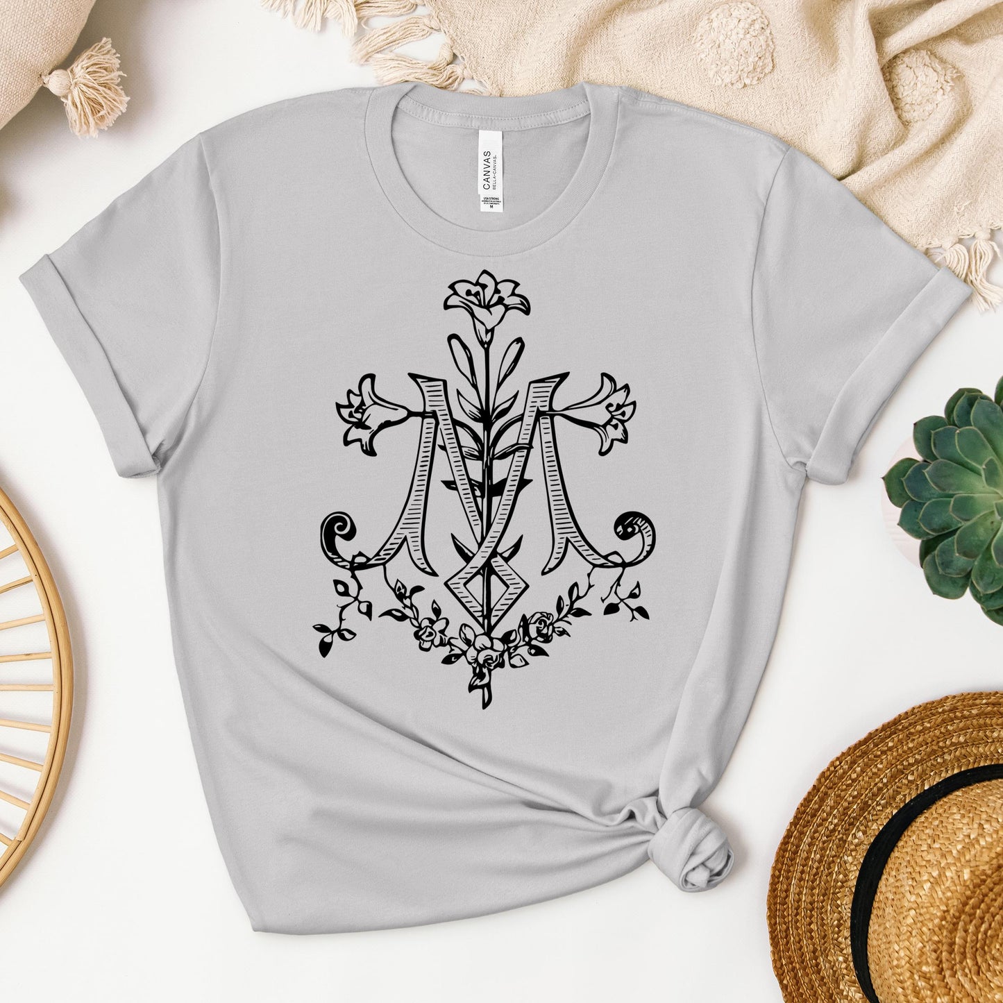 Marian Cross Floral 01