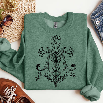 Marian Cross Floral 01