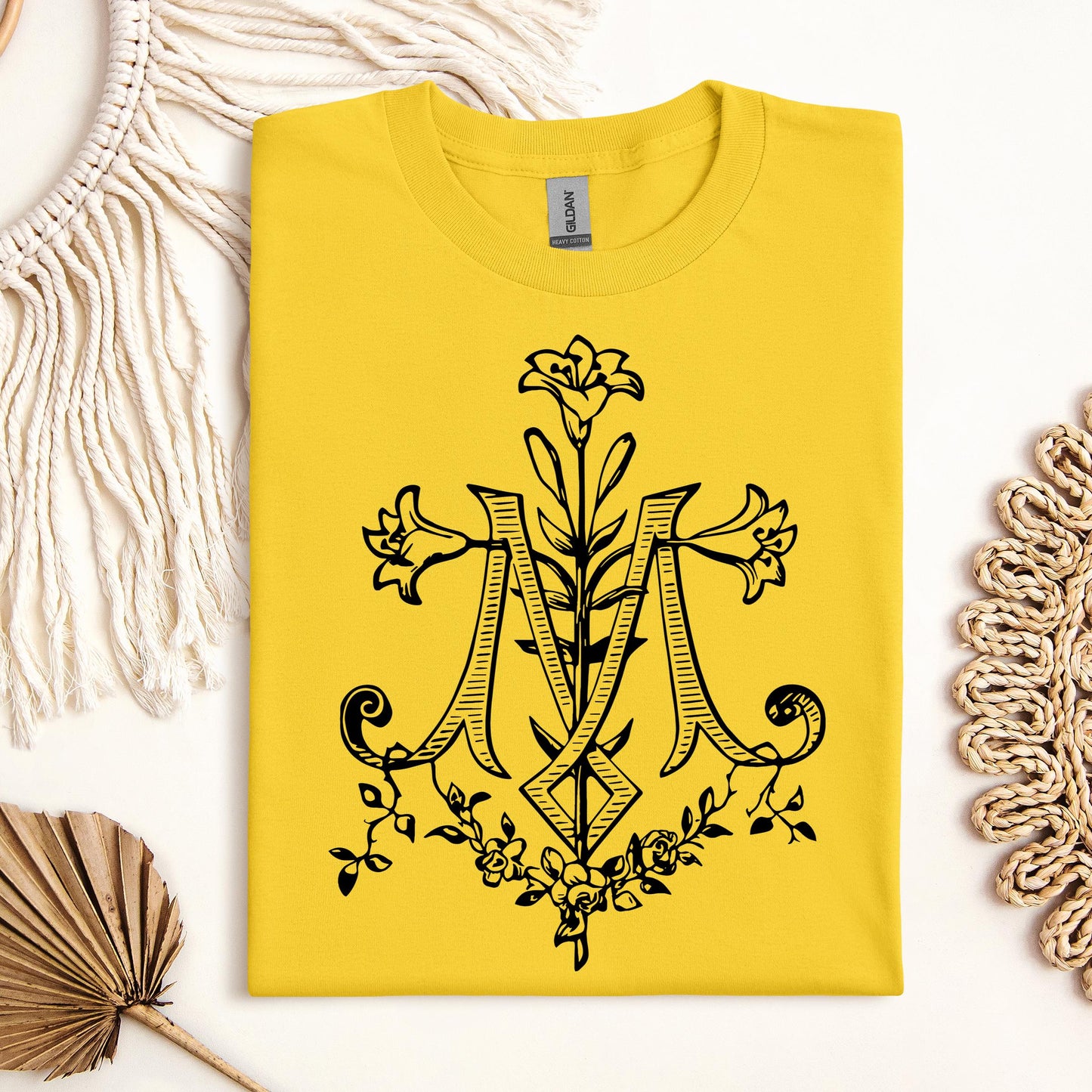 Marian Cross Floral 01
