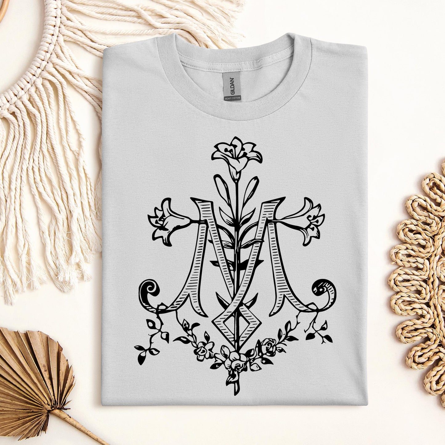 Marian Cross Floral 01