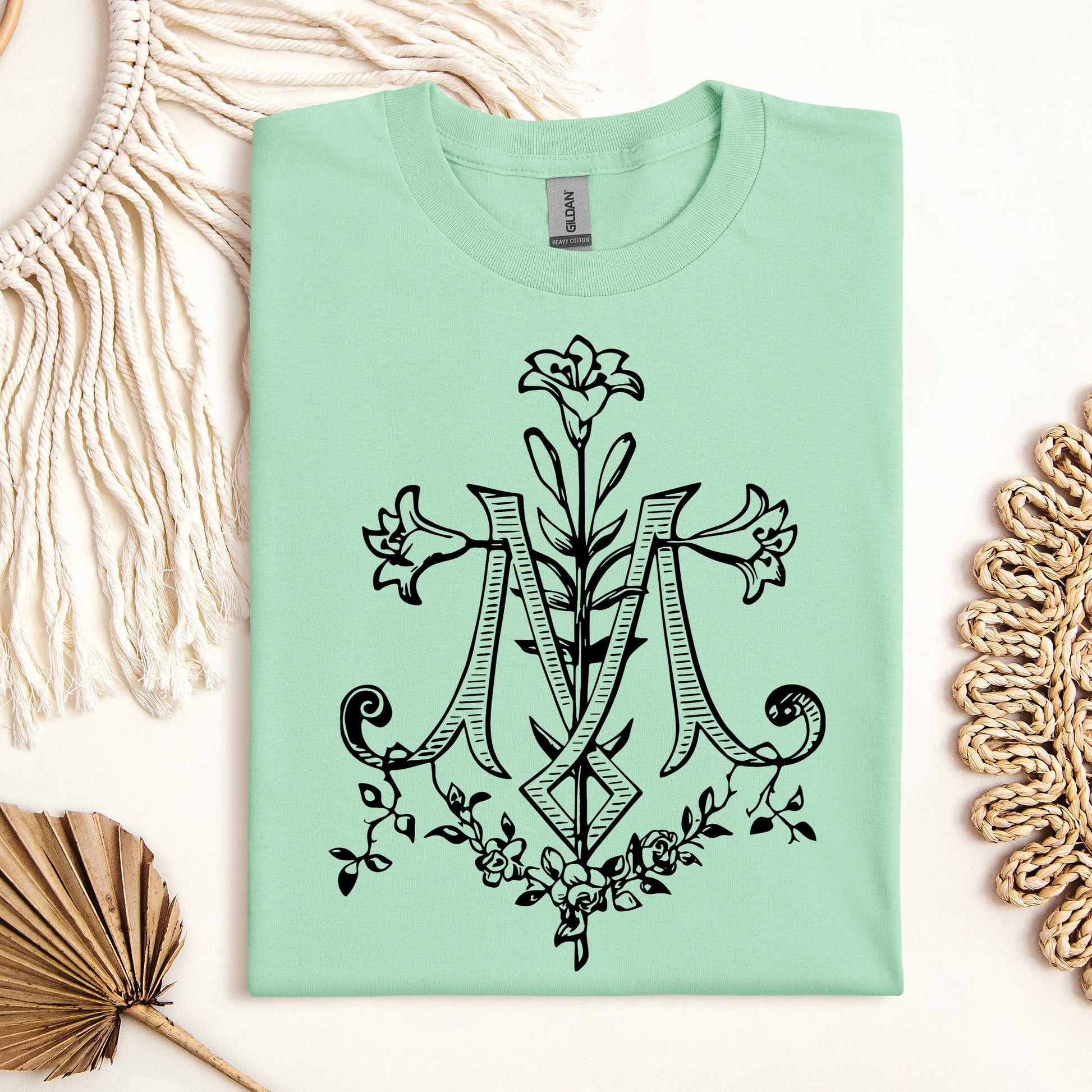 Marian Cross Floral 01