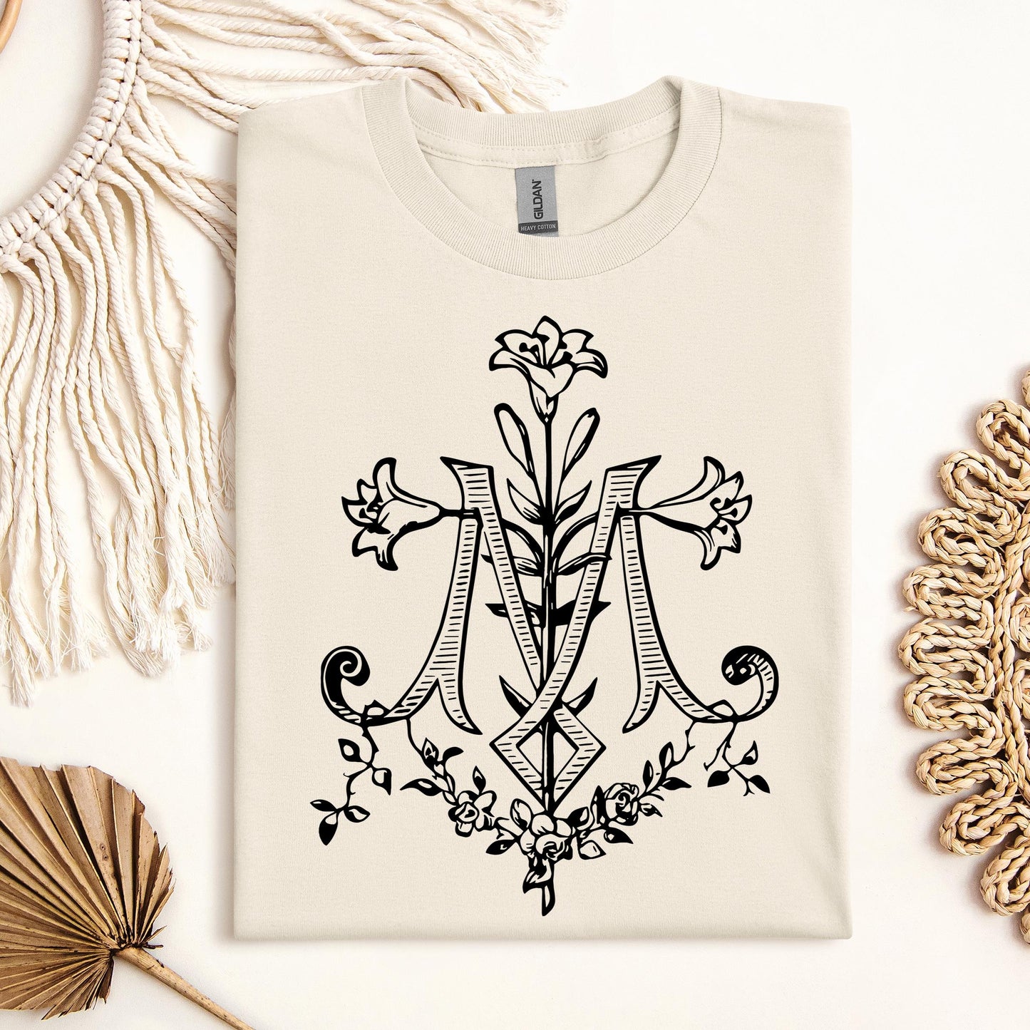 Marian Cross Floral 01