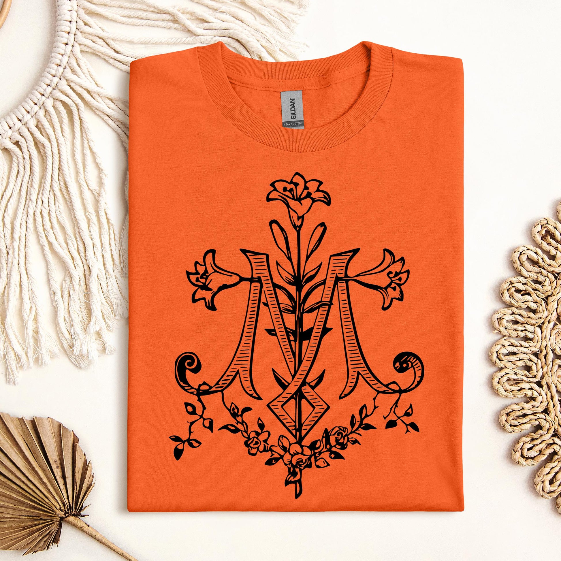 Marian Cross Floral 01