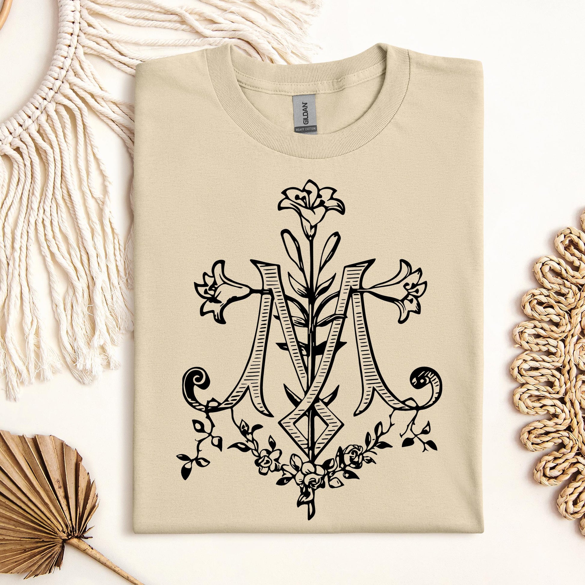 Marian Cross Floral 01