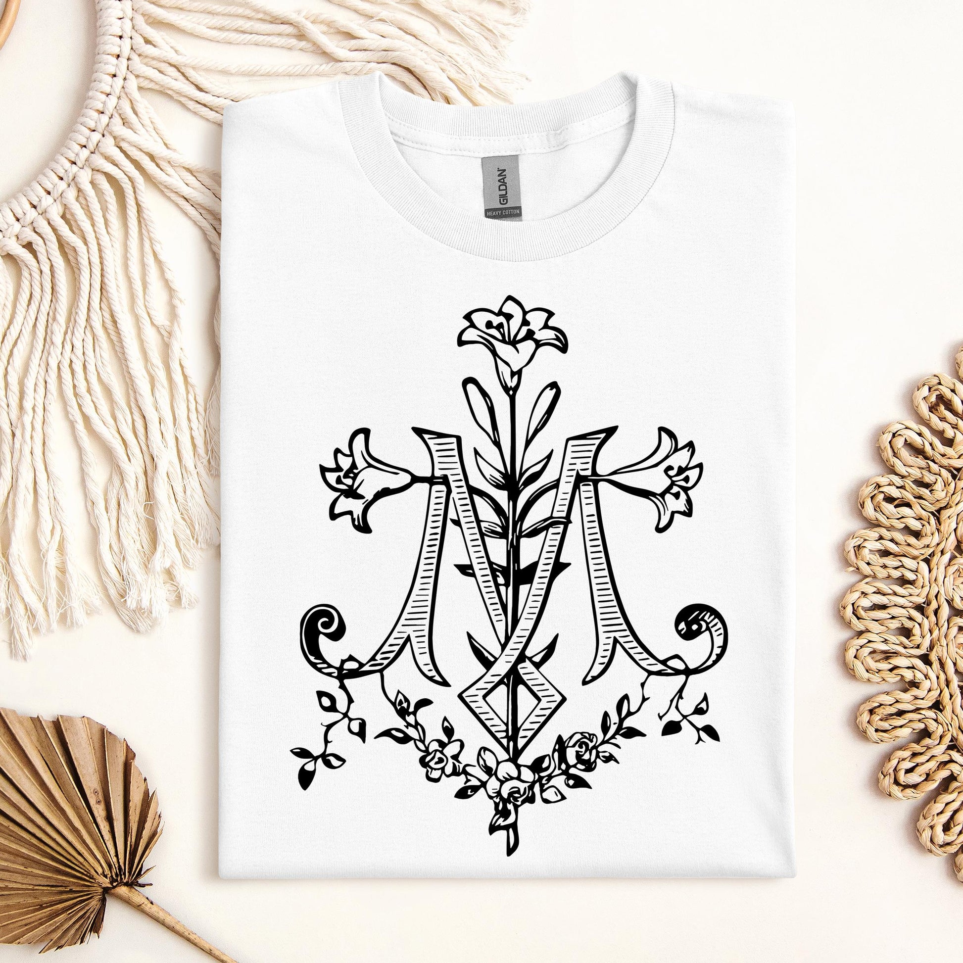 Marian Cross Floral 01