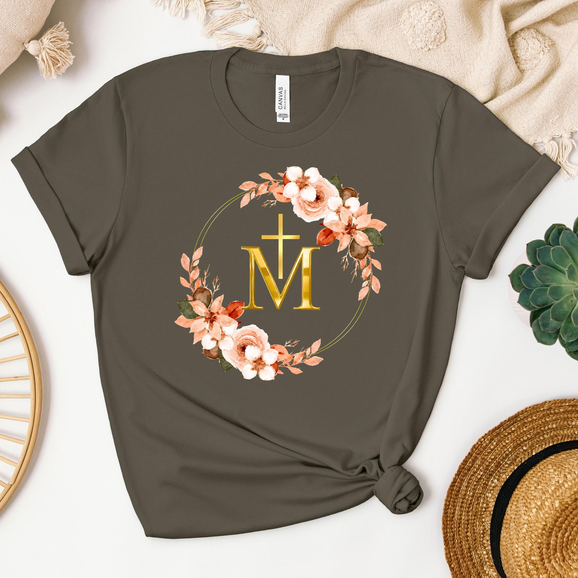 Marian Cross Floral