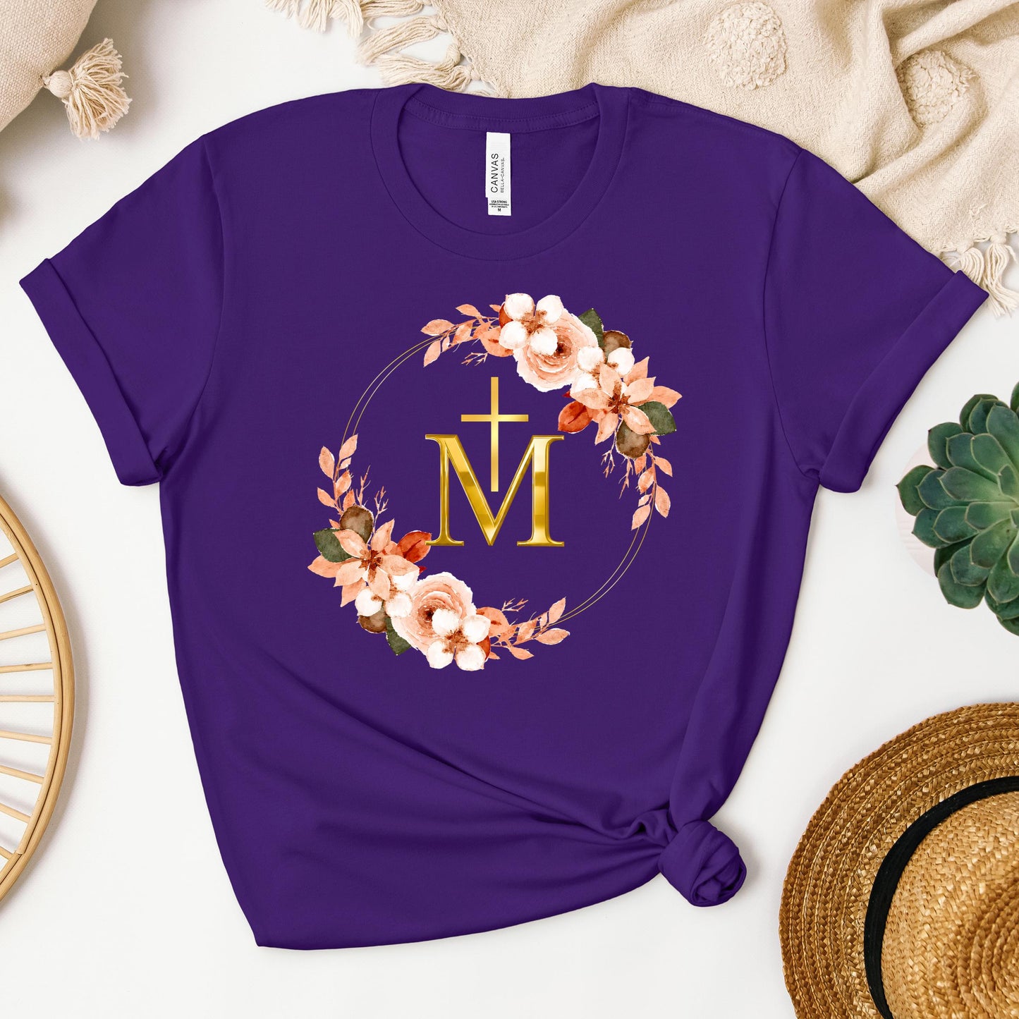 Marian Cross Floral