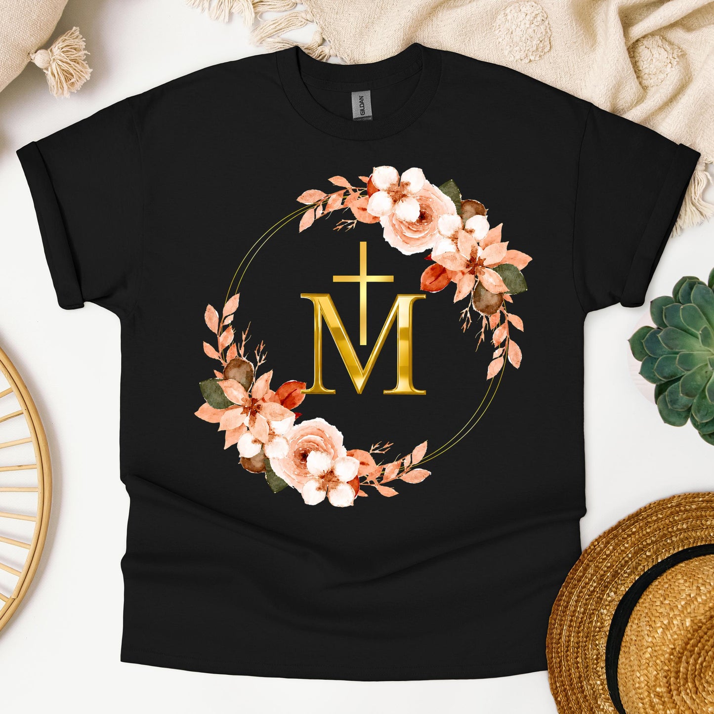 Marian Cross Floral