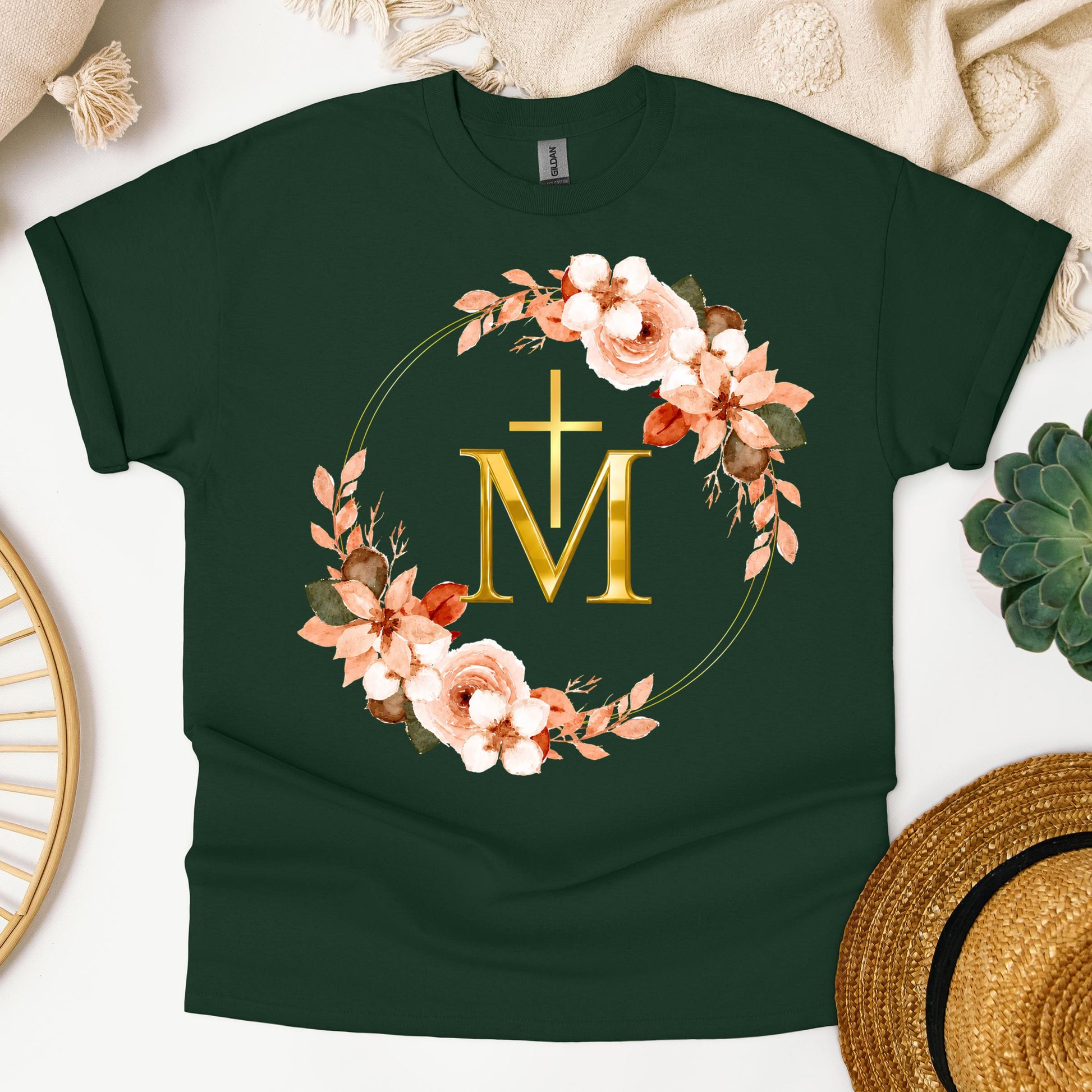 Marian Cross Floral