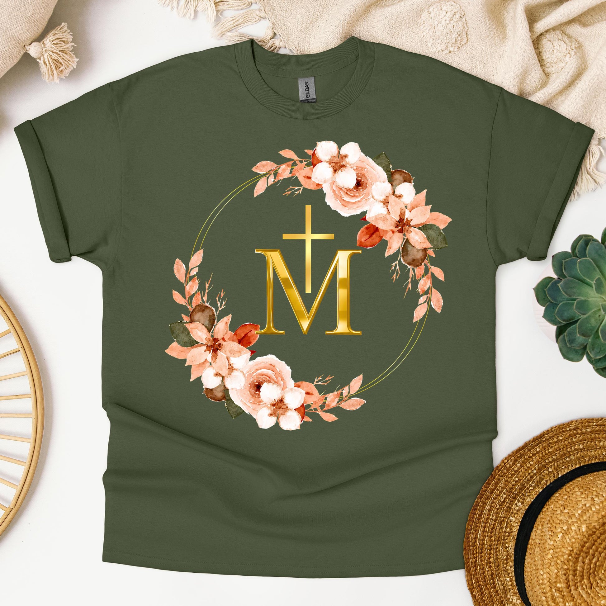 Marian Cross Floral