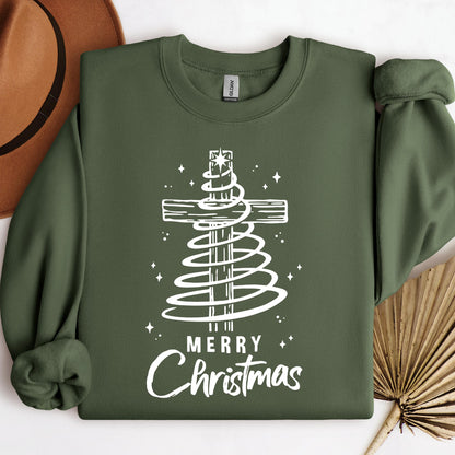 Merry Christmas Cross 01