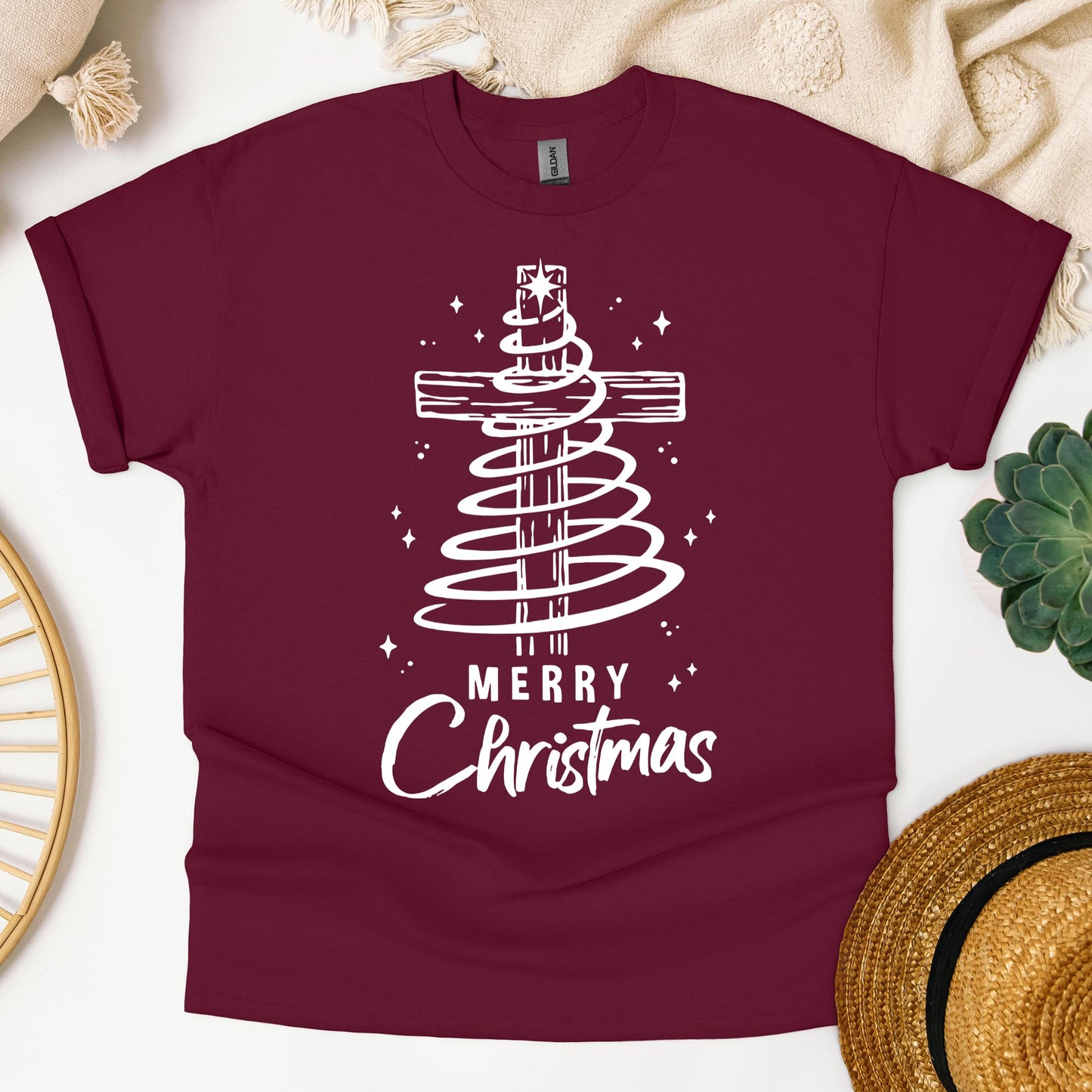 Merry Christmas Cross 01