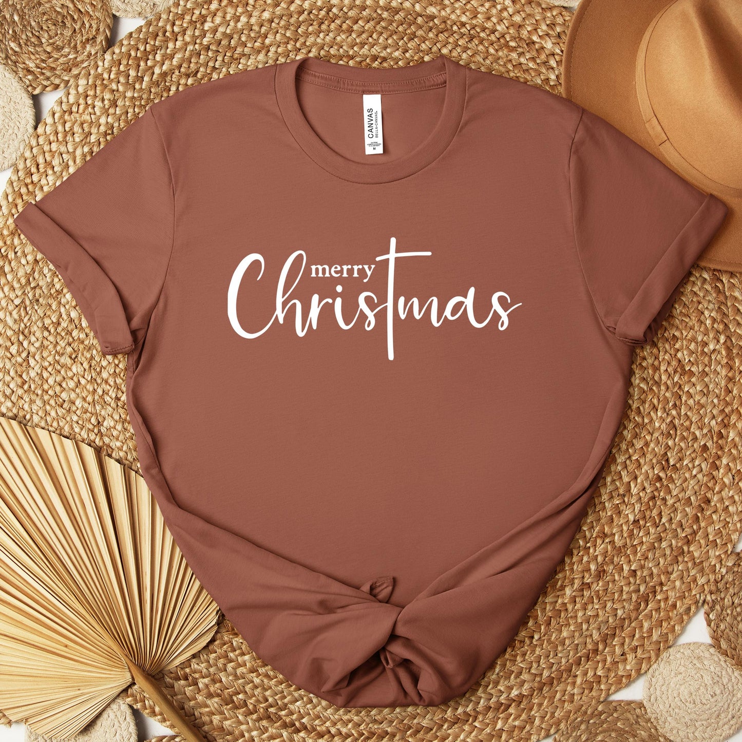 Merry Christmas Cross Premium T-shirt