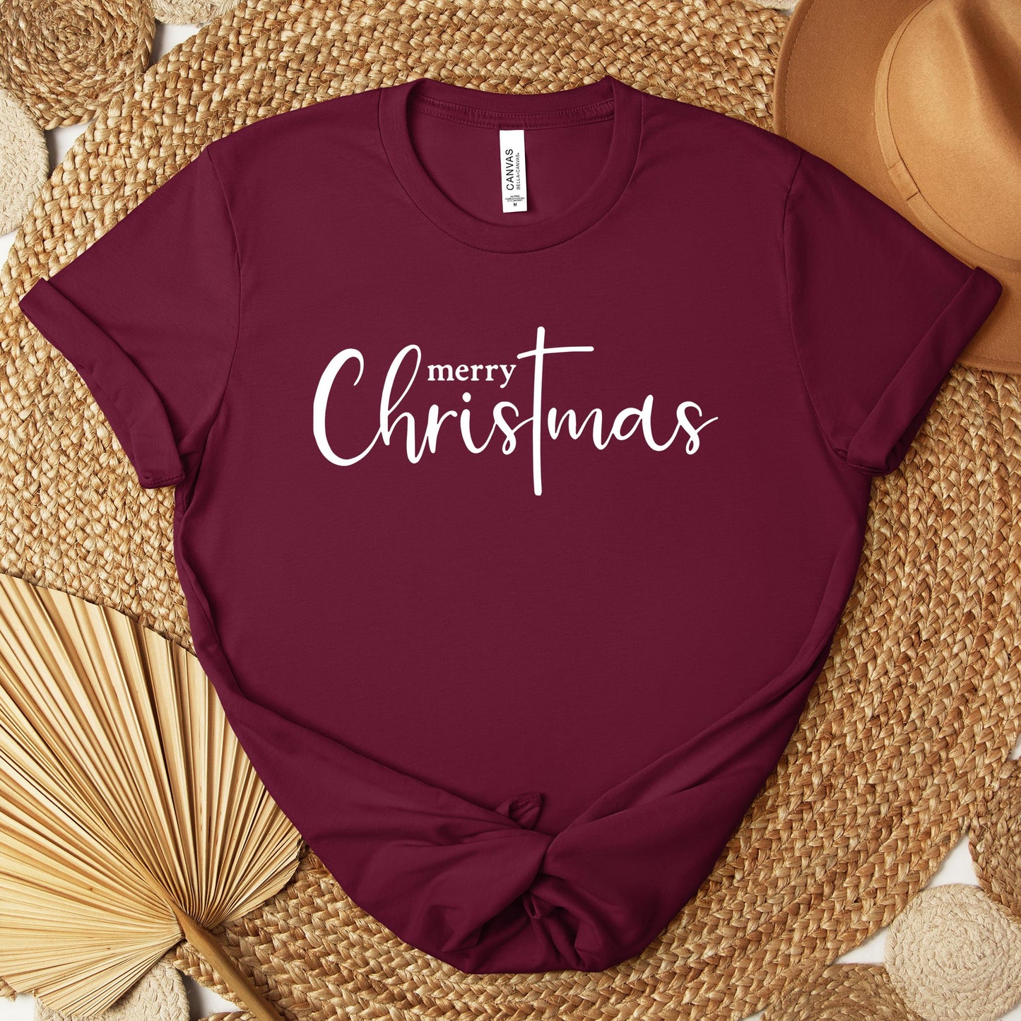 Merry Christmas Cross Premium T-shirt