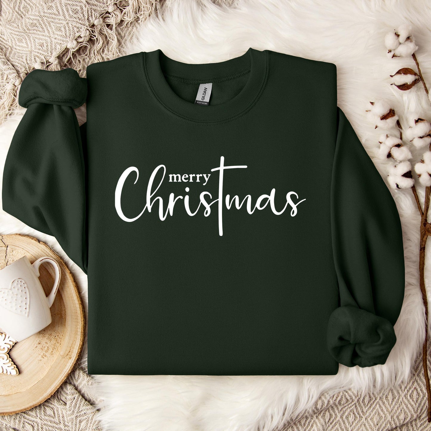 Merry Christmas Cross Sweatshirt