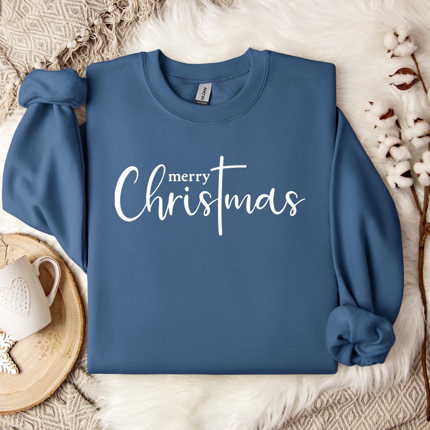 Merry Christmas Cross Sweatshirt