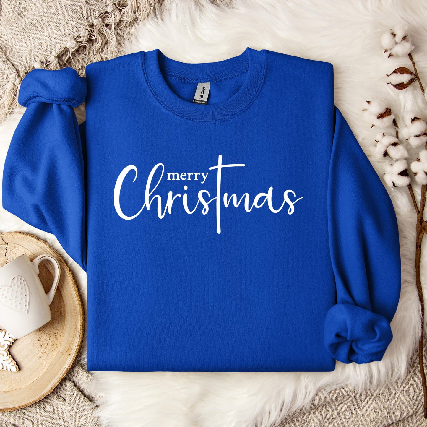 Merry Christmas Cross Sweatshirt