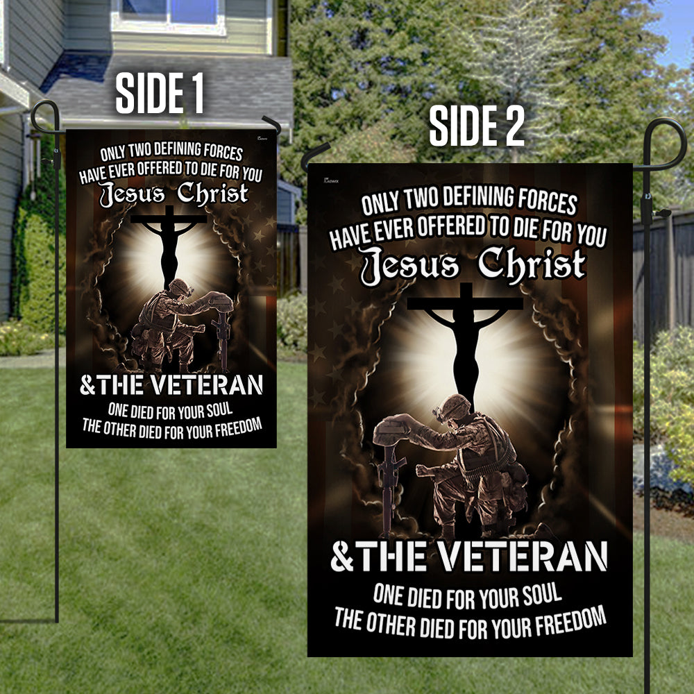 Jesus Veteran Flag Jesus Christ and The Veteran Flag