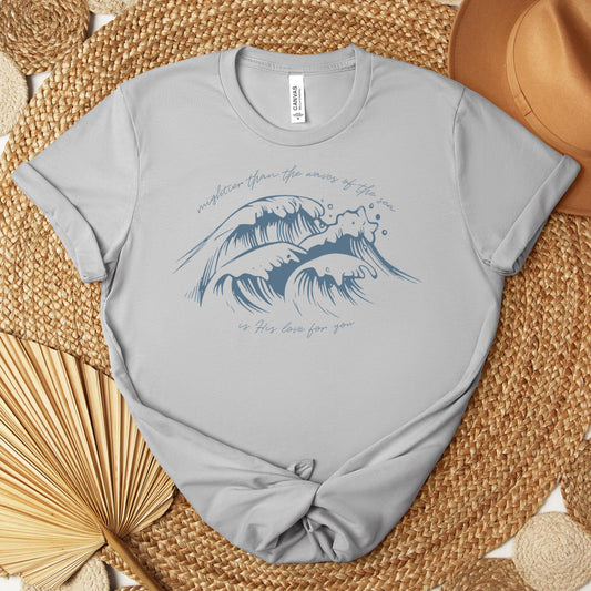 Mightier Than The Waves Of The Sea Is His Love For You Premium T-shirt